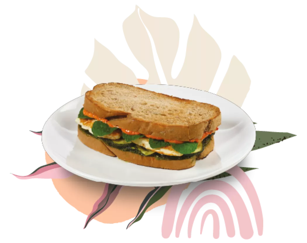 Grilled Halloumi Toastie 